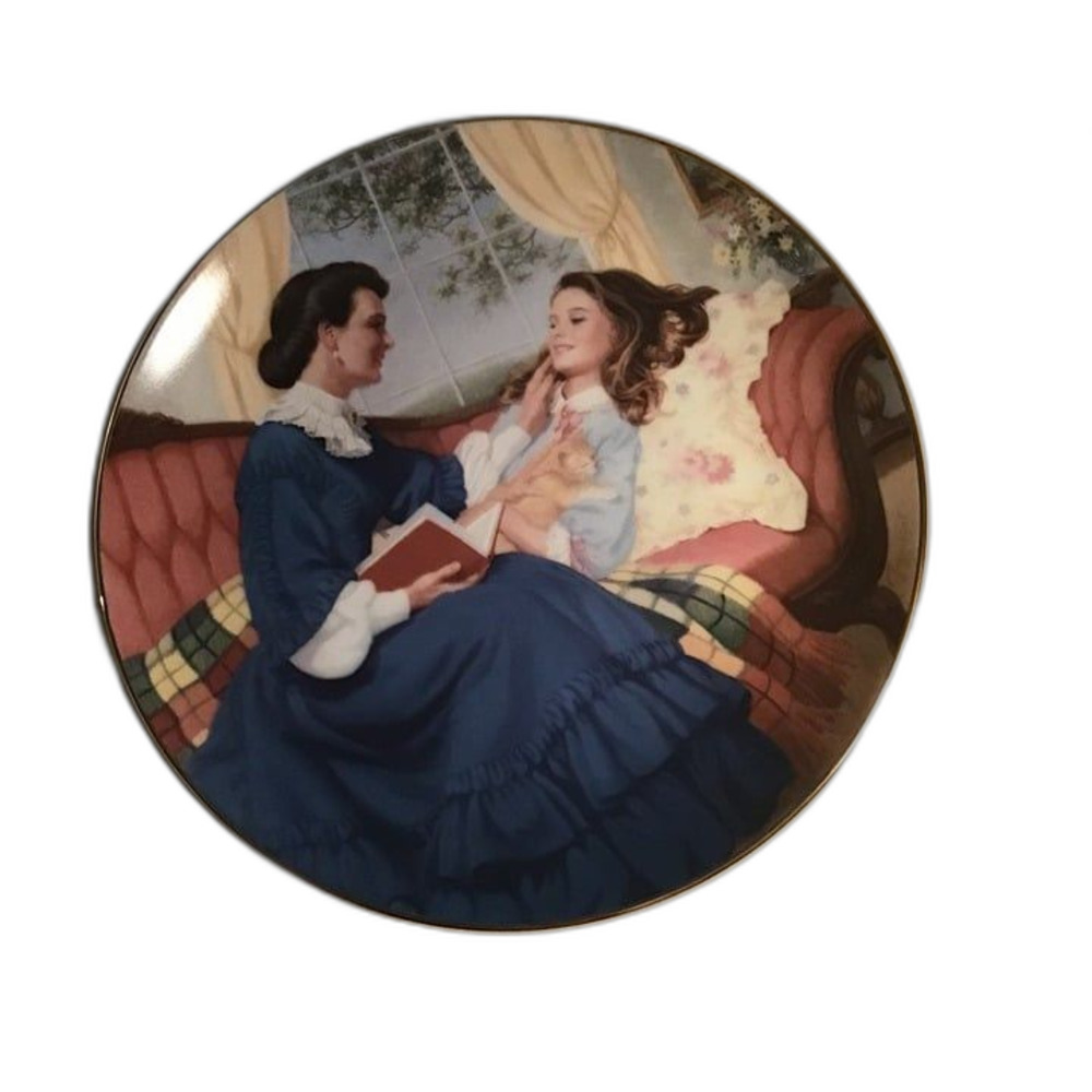 Danbury Mint "Marmee and Beth" Little Women Collector Plate Elaine Gignilliat 8"